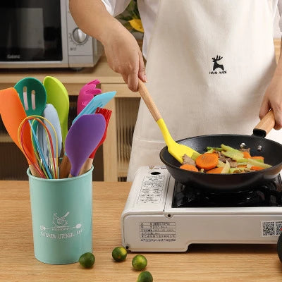 Silicone Kitchen Utensil Set – Heat Resistant & Non-Stick
