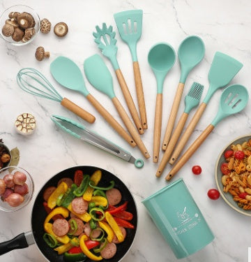 Silicone Kitchen Utensil Set – Heat Resistant & Non-Stick