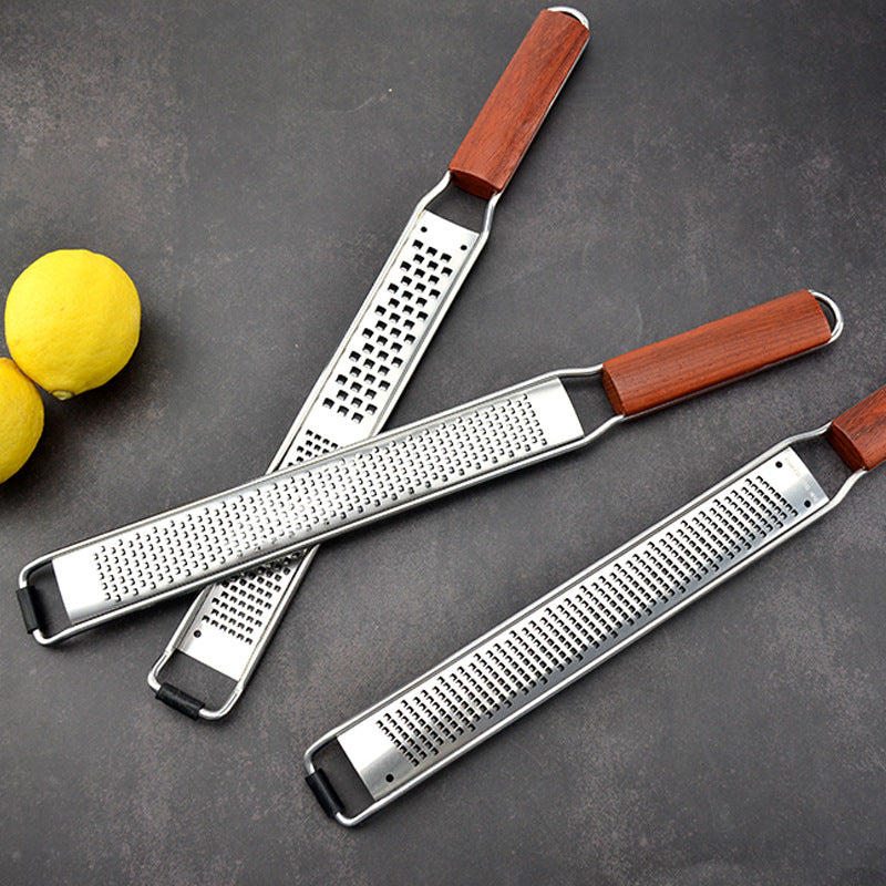 Wooden Handle Stainless Steel Cheese Grater