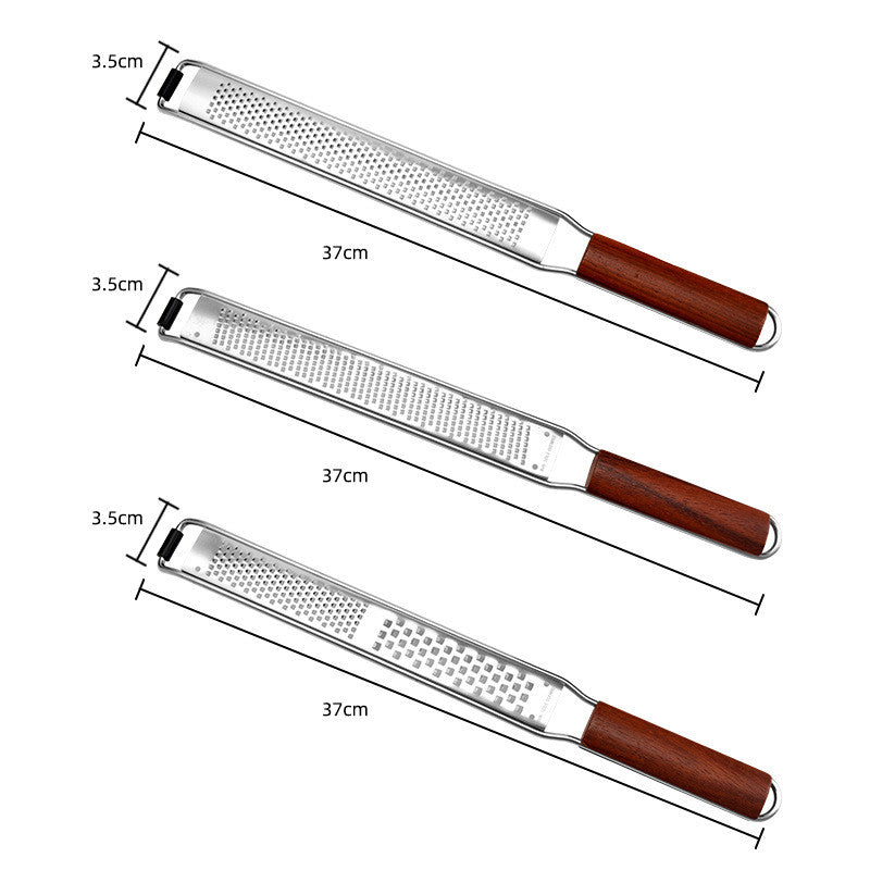 Wooden Handle Stainless Steel Cheese Grater