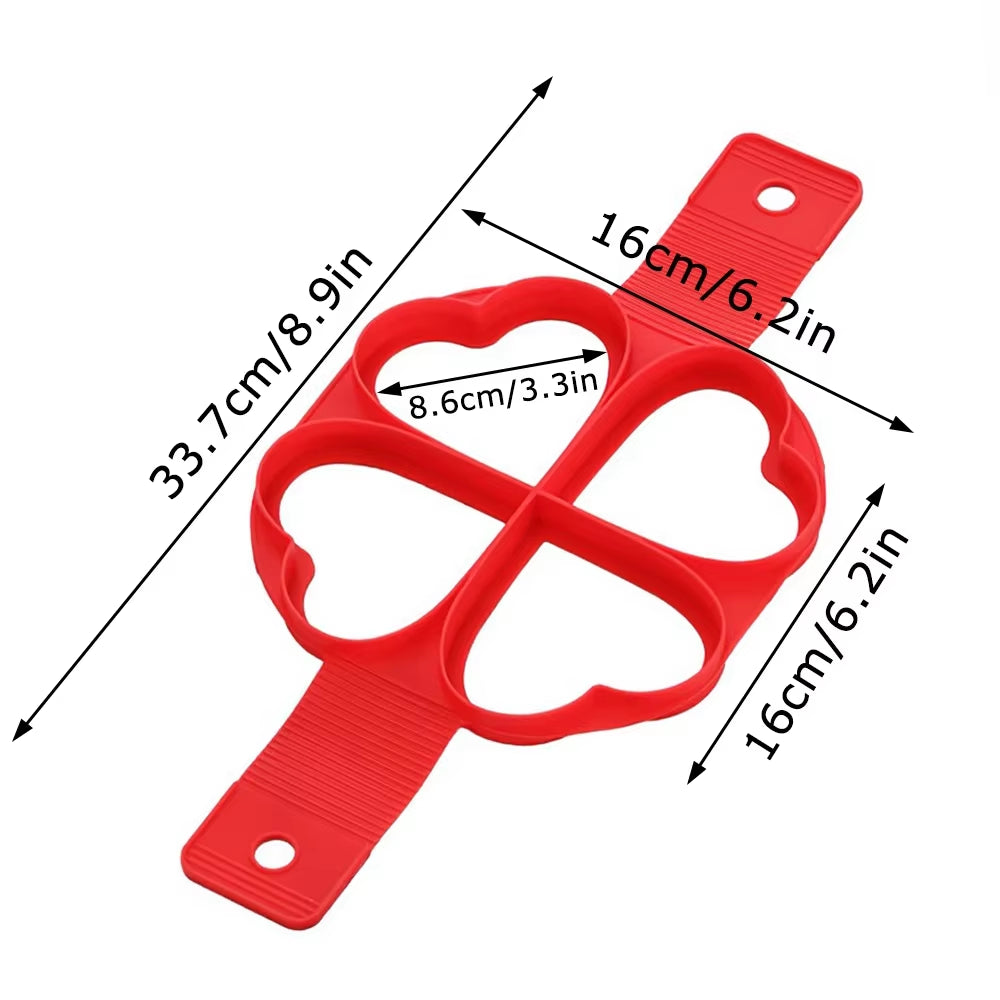 Egg Pancake Ring Nonstick Pancake Maker Mold Silicone Egg Cooker Fried Egg Shaper Omelet Moulds for Kitchen Baking Accessories