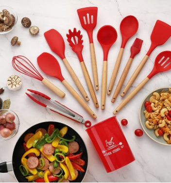 Silicone Kitchen Utensil Set – Heat Resistant & Non-Stick