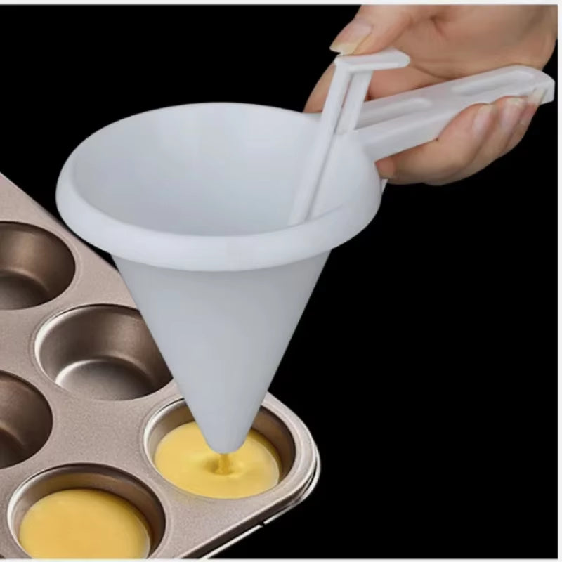Adjustable Hand-Held Baking Funnel Tools Cream Batter Chocolate Liquid Dispenser Pastry Mold Cookie Cupcake Pancake Baking Tools