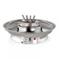 10 Oz. Electric Fondue Pot Set with Forks in Stainless Steel