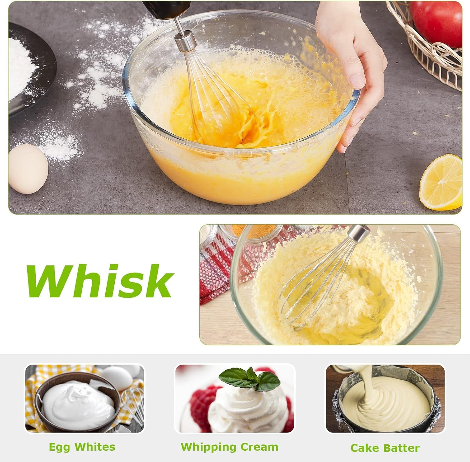 Immersion Blender, 20 Variable Speeds & Turbo, 4-In-1 Stainless Steel Handheld Blender Stick Mixer with Egg Whisk, Beaker & Chopper Bowl, Bpa-Free