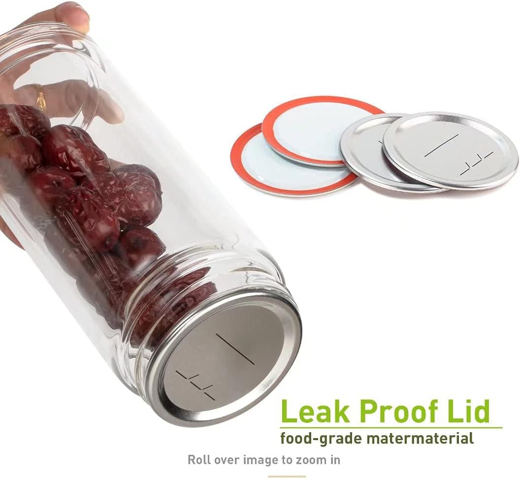 50-Count 70Mm Regular Mouth Canning Lids for Ball, Kerr Jars, Wide Canning Lids 100% Fit Airtight for Regular Mouth Jars Leak Proof Rust-Proof Canning Jar Lids for Homemade Jam Pickles(50Pcs)